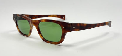 Jean Lempereur 3022 Vintage Sunglasses w/New Solid Green Custom Lenses- France-51mm