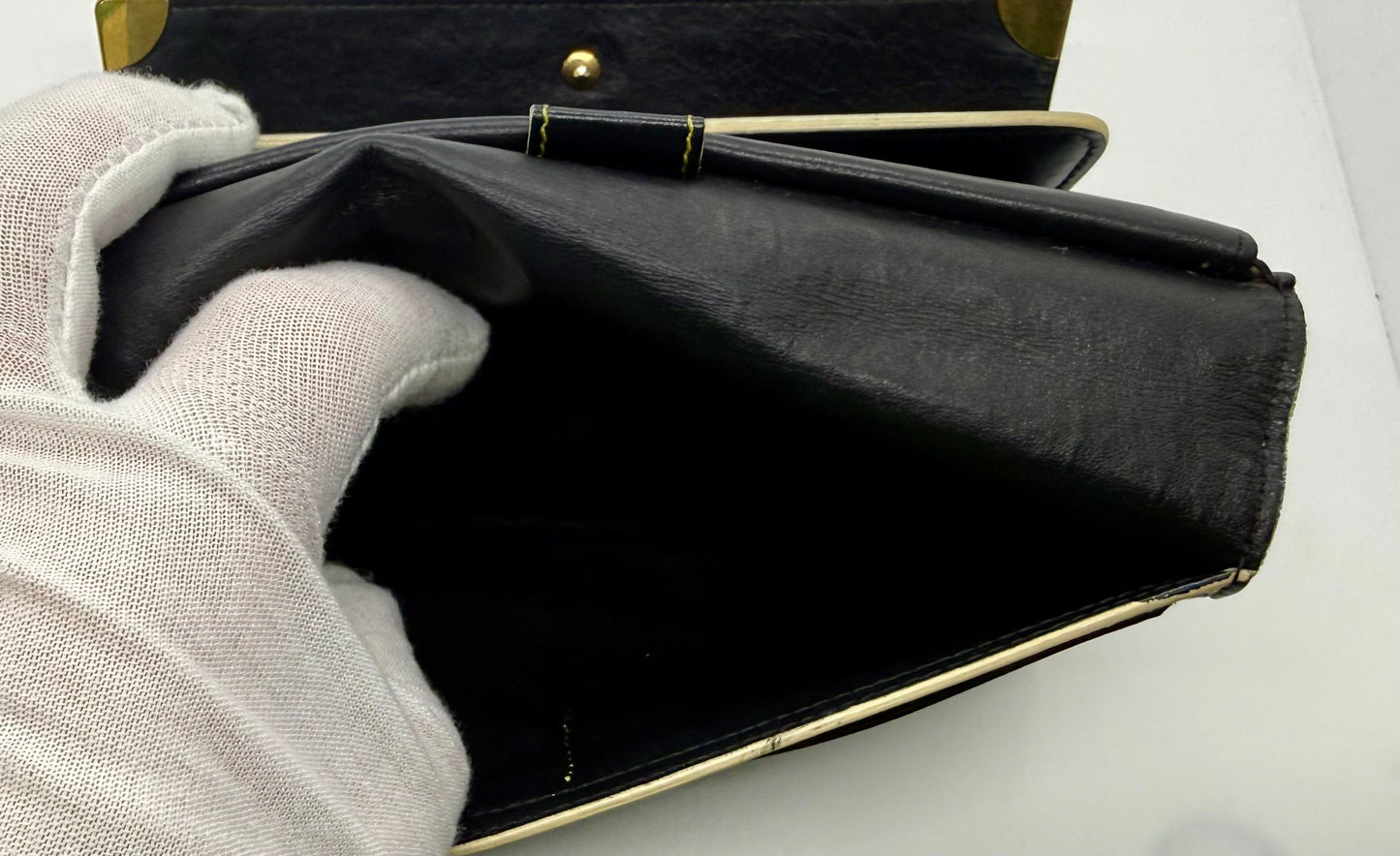 Louis Vuitton Vintage Navy Blue Leather Continental Long Wallet – France