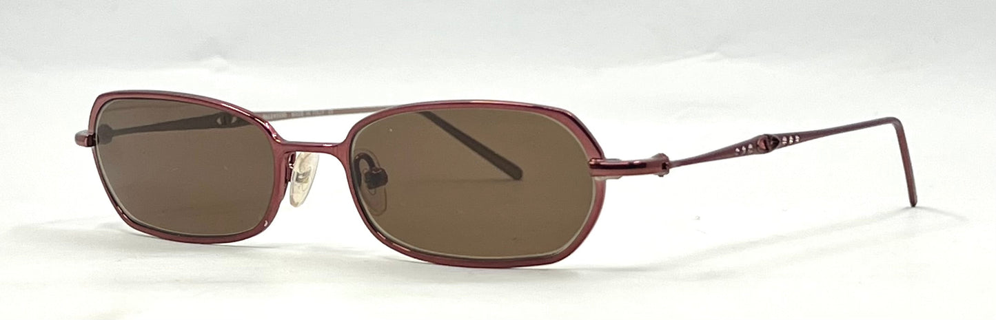 Valentino 5327 OJV2 Y2K Vintage Sunglasses-New Solid Brown Custom Lenses
