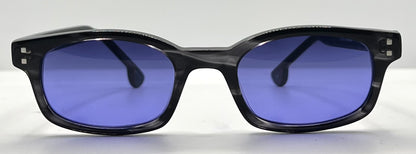 Fiction By L.A. Eyeworks Tom 033 Sunglasses-W| New, Solid Midnight Violet Custom Lenses