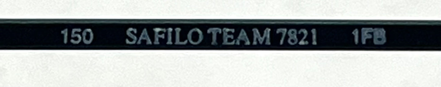 Safilo Team 7821 1FB Vintage Black Metal Sunglasses-New Gradient Tinted Custom Lenses-Unworn