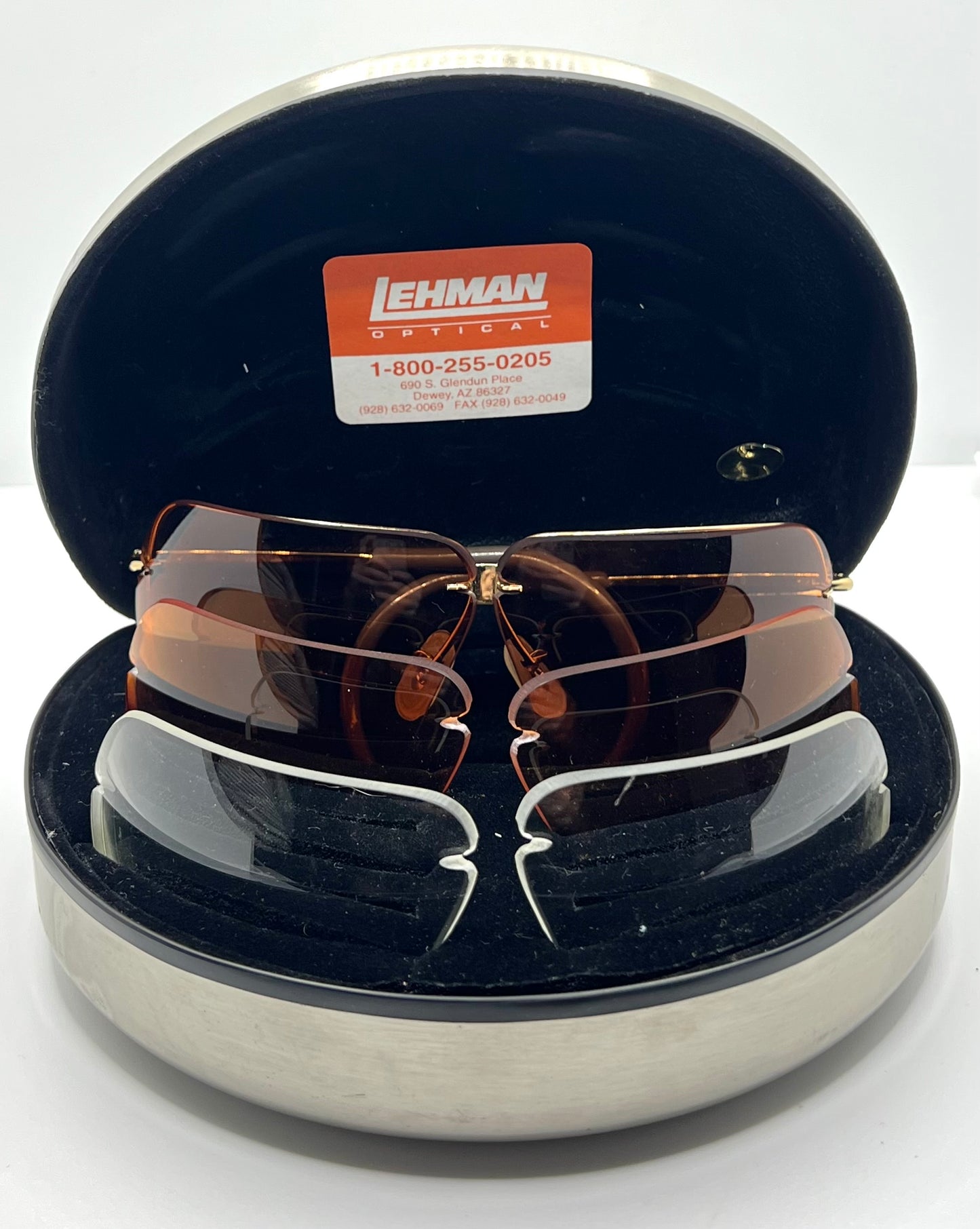 Lehman Optical Sportsman Interchangeable Lens Sunglasses-Partial Kit-Vintage Deadstock