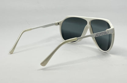 Alpina AERO Vintage Sunglasses White 64mm Aviator – Made in W. Germany 1980s