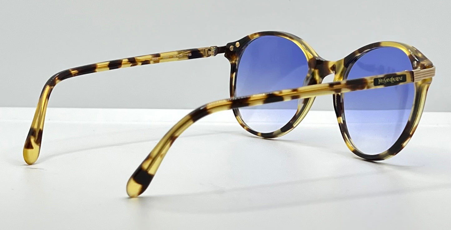 Yves Saint Laurent 5023 Y822 Sunglasses w|New, Custom Blue Gradient Lenses-Vintage Deadstock