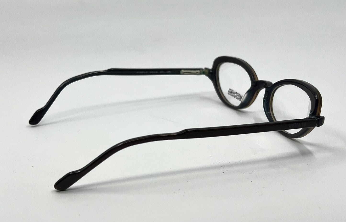 Moschino M3581-V 251 Brown Eyeglasses Y2K Vintage-Unworn-Italy 45mm