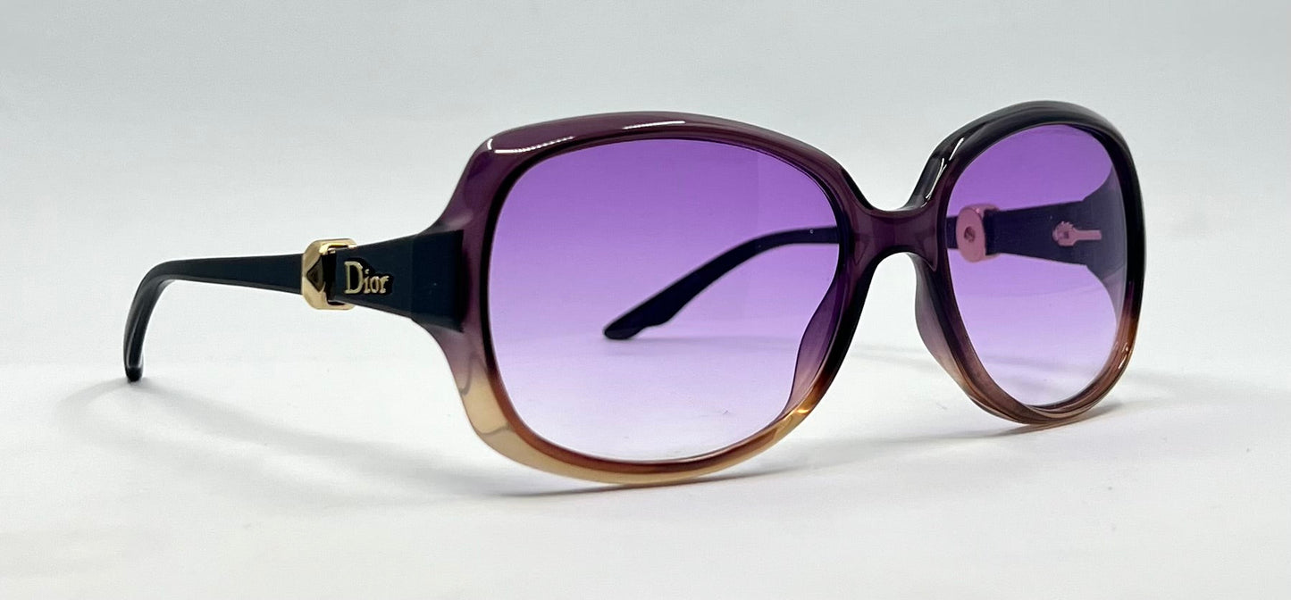 Christian Dior DiorMystery2 Y2K Sunglasses-New Custom Violet Gradient Lenses-UNWORN