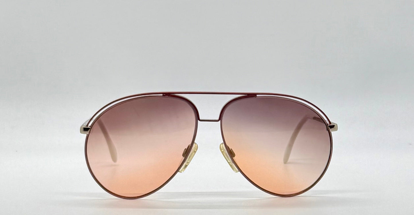 ALPINA VINTAGE Sunglasses-3302220-New Tri-Gradient Custom Tinted Lenses-60mm-UNWORN