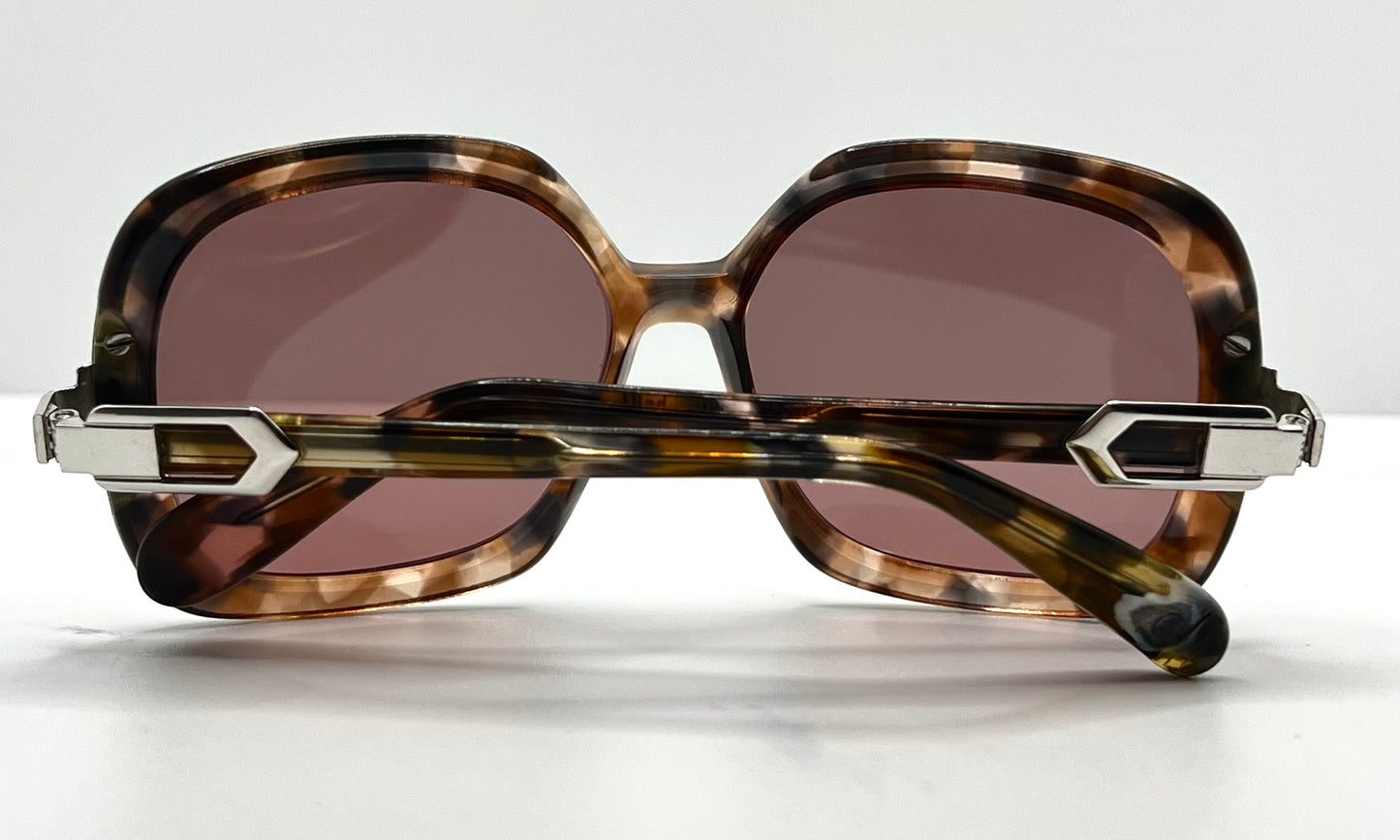 Silhouette Mod 501 Vintage Sunglasses W|New, Custom Solid Deep Rose Lenses-Deadstock-Austria