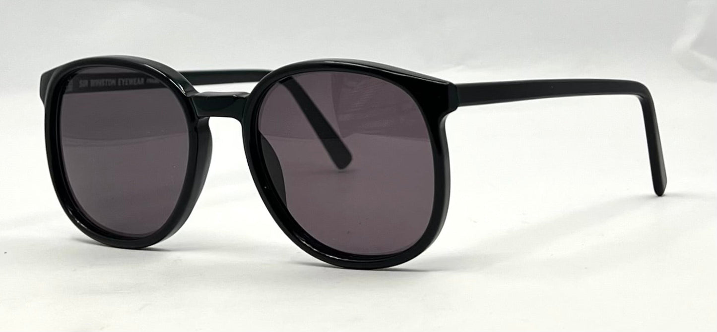 Anglo American Sir Winston MOD 150 BLK Sunglasses-New Solid Tinted Custom Lenses