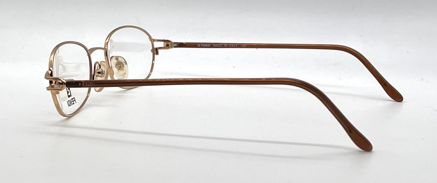 Fendi F522 Salmon Unworn/NOS Oval Eyeglasses-Made Italy 50mm