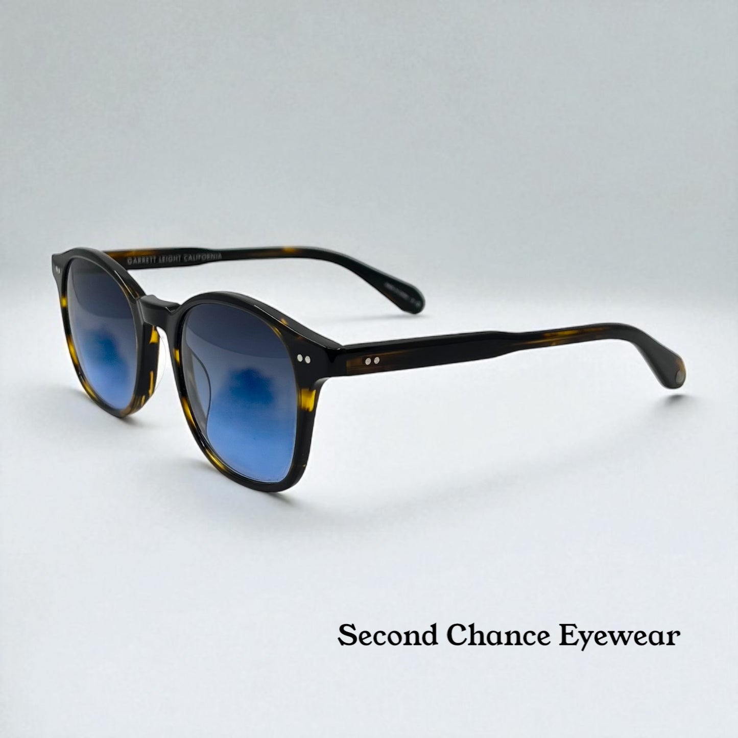 Garrett Leight California Riley Coft Sunglasses W|New Gradient Tinted Custom Lenses-Full Kit