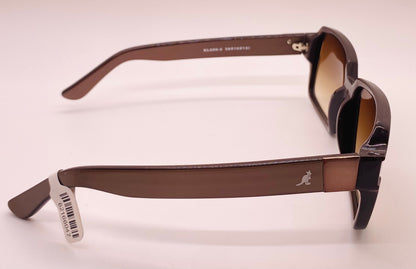Vintage Nos Kangol Kl500-3 Sunglasses With Brand New, Custom Berko’S Designs Gradient Brown Lenses - 56Mm