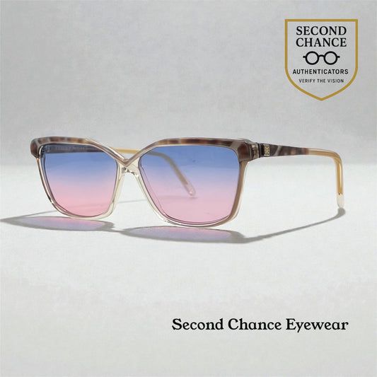 Givenchy Paris 004 Vintage Sunglasses-New Blue/Pink Gradient Custom Lenses-UNWORN
