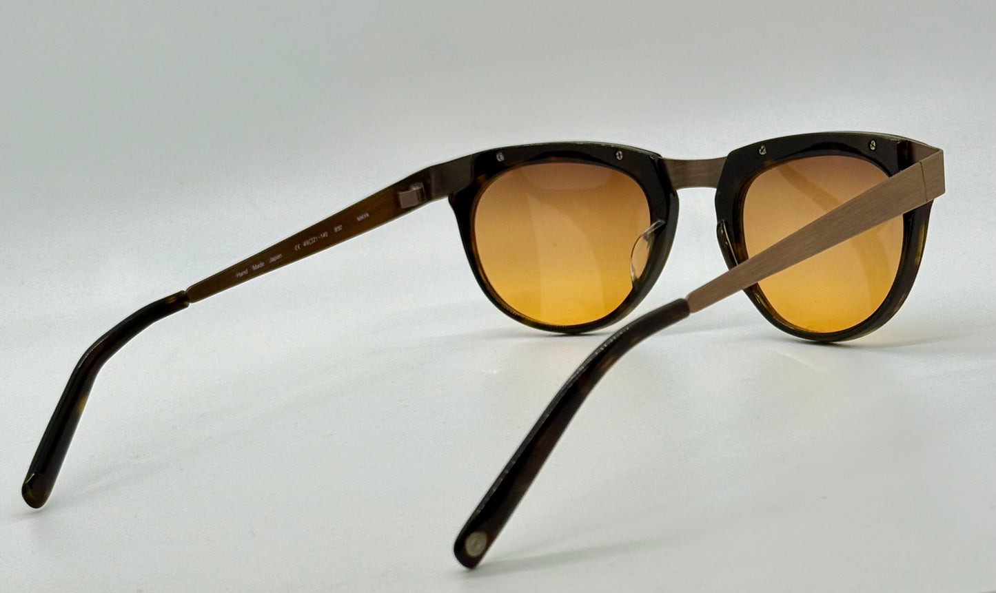 Morgenthal Frederics Maya Sunglasses – Handmade In Japan – Titanium & Acetate – Berko’S Designs Custom Gradient Lenses – New Full Kit