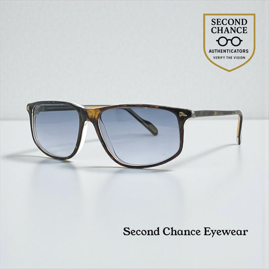 Alpina EA 76–3337602 Vintage Sunglasses-New Blue Smoke Gradient Custom Lenses-56mm