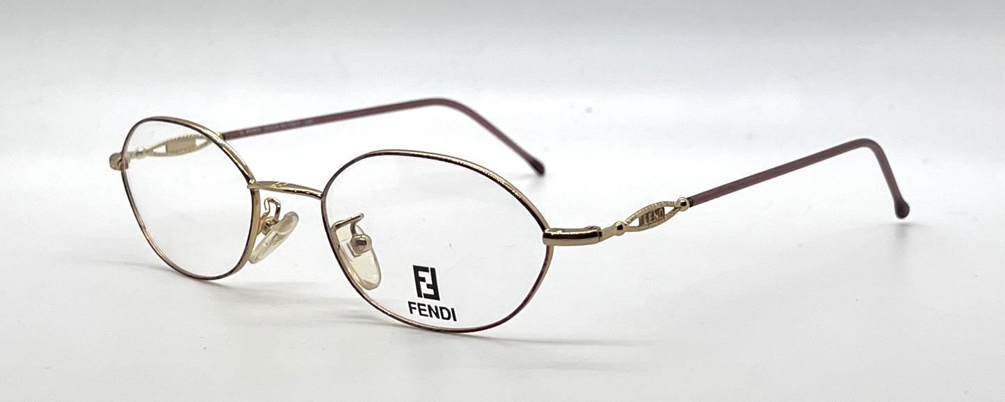 Fendi F500 Amethyst Swirl Unworn/NOS Vintage Eyeglasses Italy 49mm