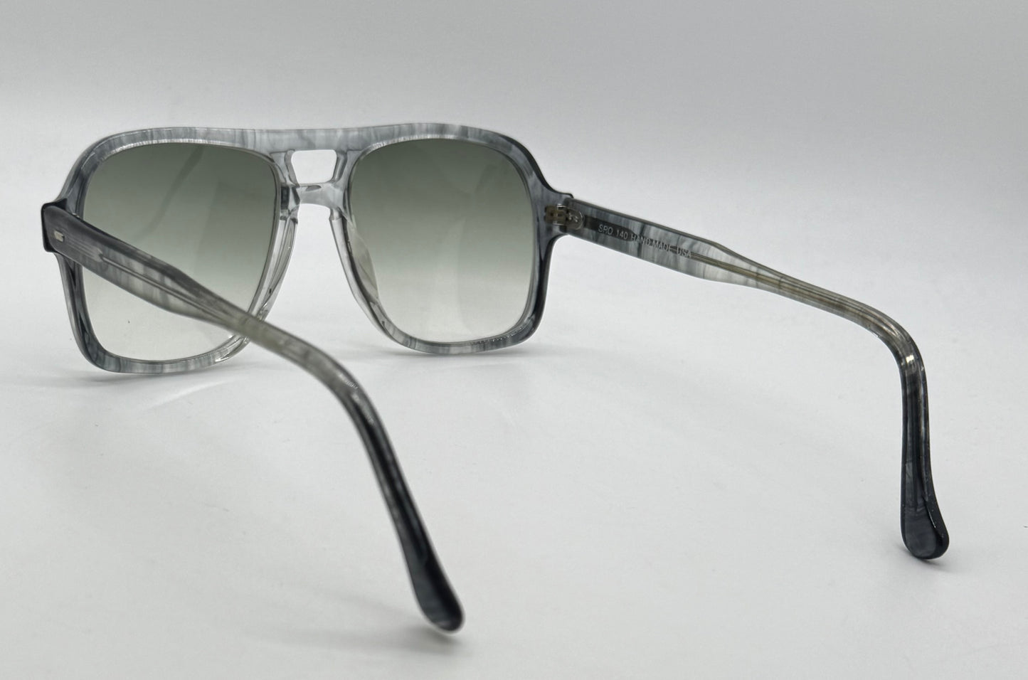 Sro 140 Handmade Usa Vintage Sunglasses W| New, Custom Gradient Aquamarine Lenses