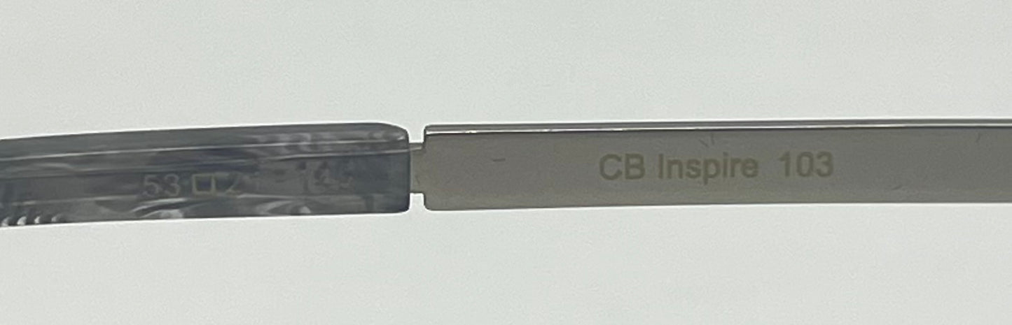 Coco and Breezy CB Inspire 103 Clear Round Sunglasses Grey Gradient Lenses 53-17