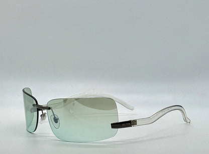 Hilton Firenze ’03 – Vintage Deadstock Y2K Rimless Sunglasses – Green Gradient Italy