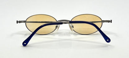 EN.JOY E1715 B135 Vintage Oval Sunglasses w/New Amber Tinted Custom Lenses