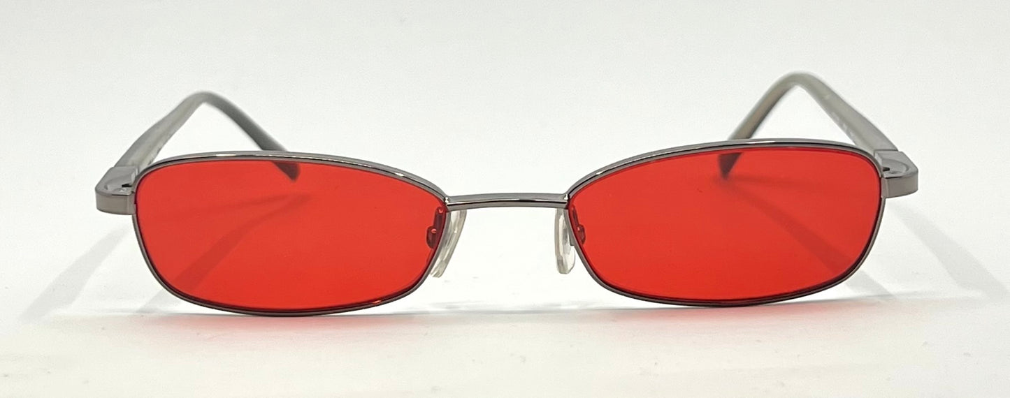 Chloé CL 1104 C04 Y2K Vintage Sunglasses w/New Crimson Red Custom Lenses-France