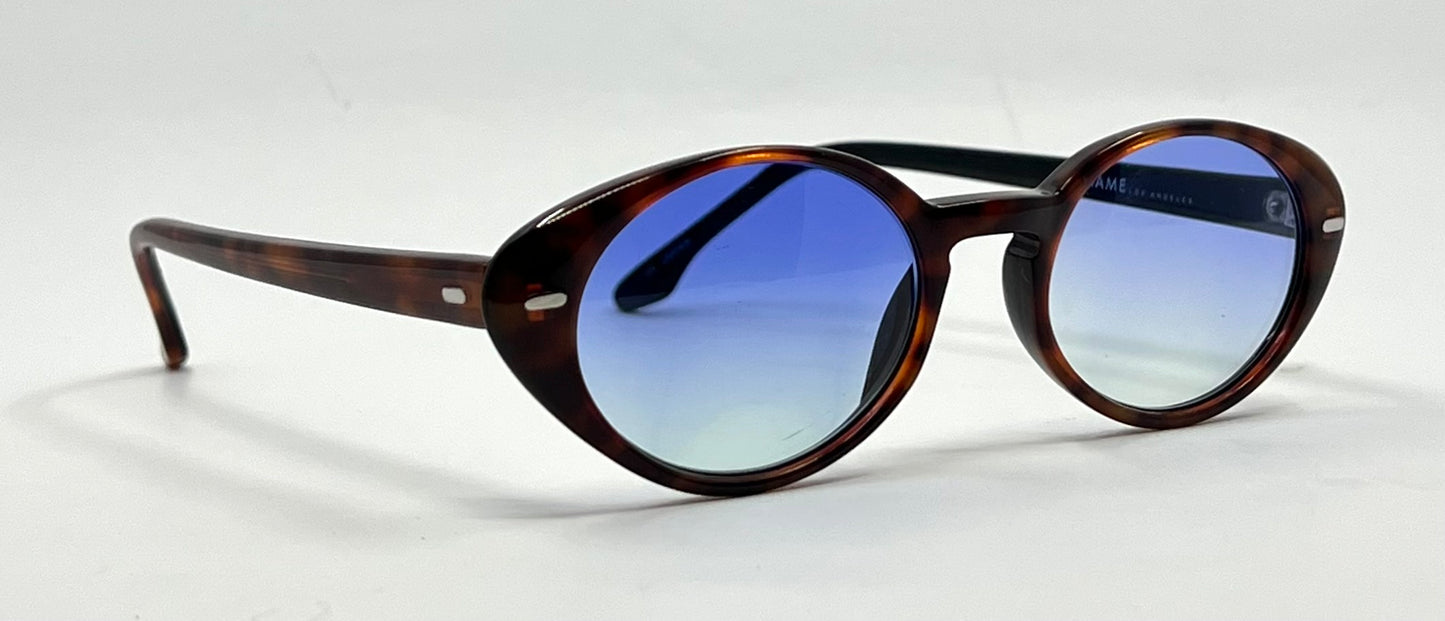 No Name Los Angeles “Lenor”-Deadstock Sunglasses w/New Gradient Tinted Custom Lenses-Japan