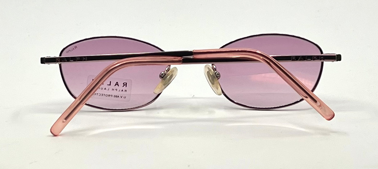 Ralph Lauren 974/S Oval-Pink Metal Sunglasses-Y2K Vintage-Unworn