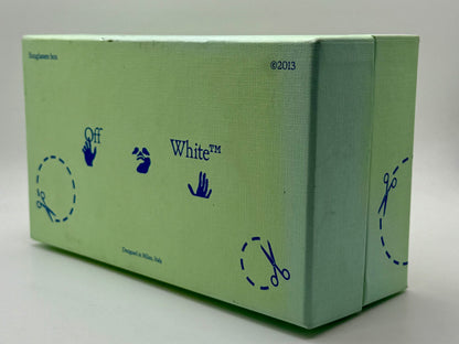 Vintage Off-White Black Shield Wraparound Sunglasses Model Oeri068 1007