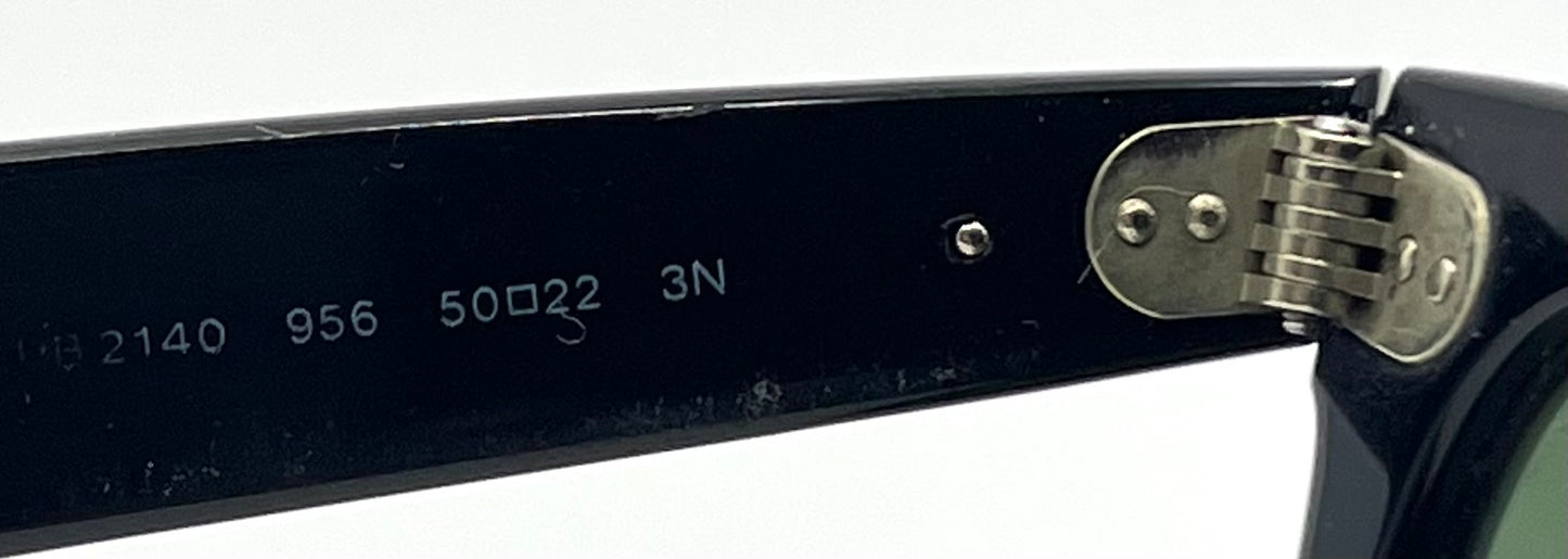 Ray-Ban RB2140 Wayfarer 956 Gloss White G-15 Sunglasses Made in Italy