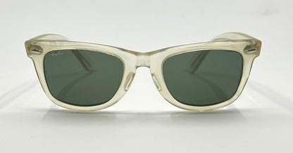 B&L Ray-Ban VINTAGE Wayfarer 5022 Crystal Clear Sunglasses USA w/ Original Lenses