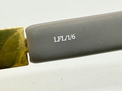 Linda Farrow Luxe Lfl|1|6 Grey Gold Oversized Sunglasses Japan Deadstock Kit