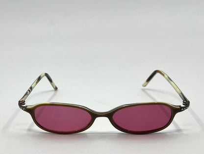 Valentino Vintage Sunglasses w|New Solid Pink Custom Tinted Lenses-Italy-Unworn