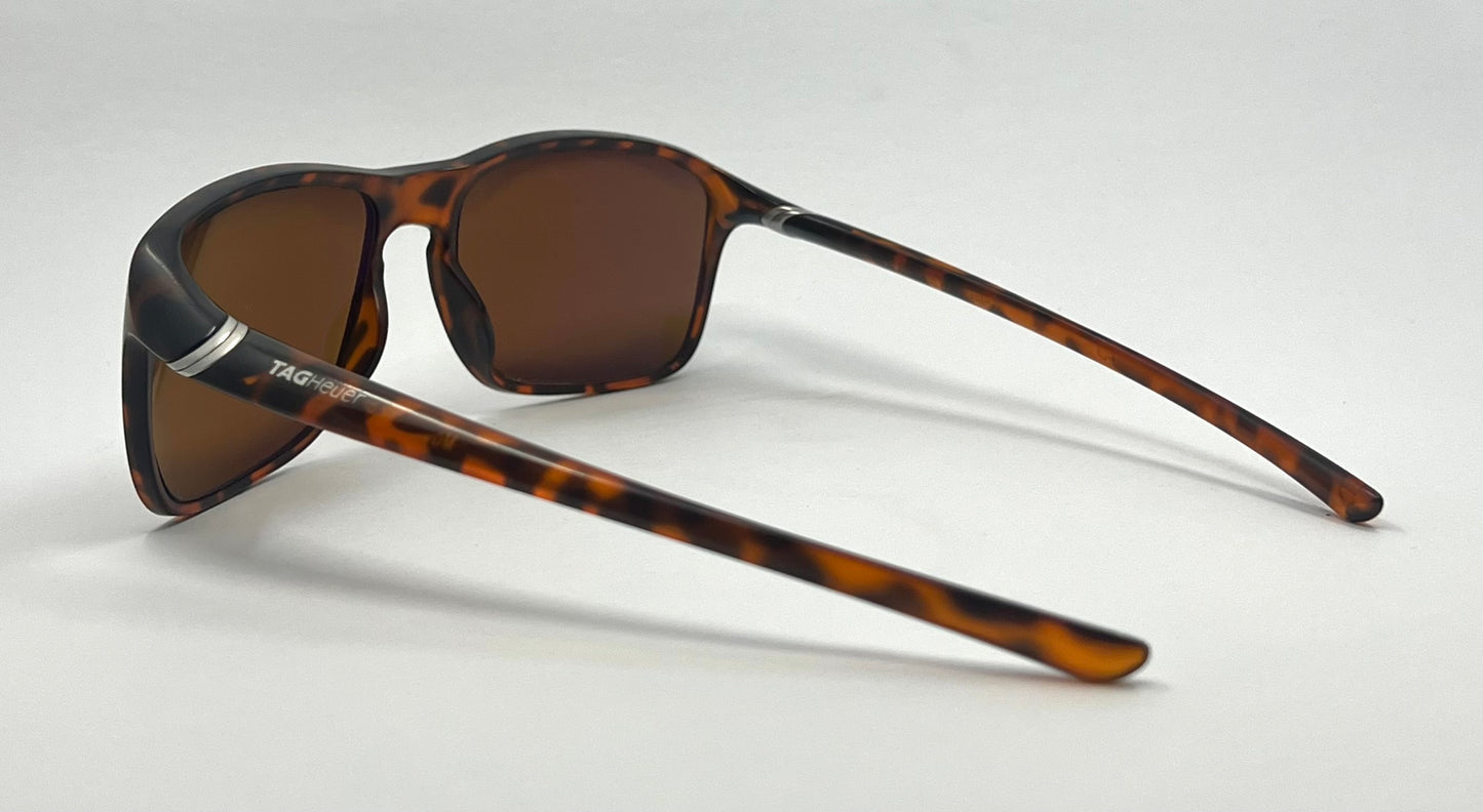 TAG Heuer TH 6042 211 Tortoise Sunglasses 59-18-135 Made in France SAMPLE