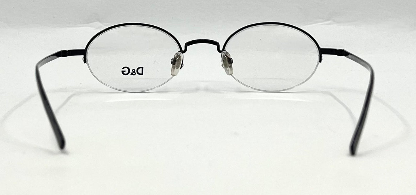 D&G Dolce & Gabbana 5058 01 m-Semi Rimless Oval Glasses Frame-UNWORN 47-21 135
