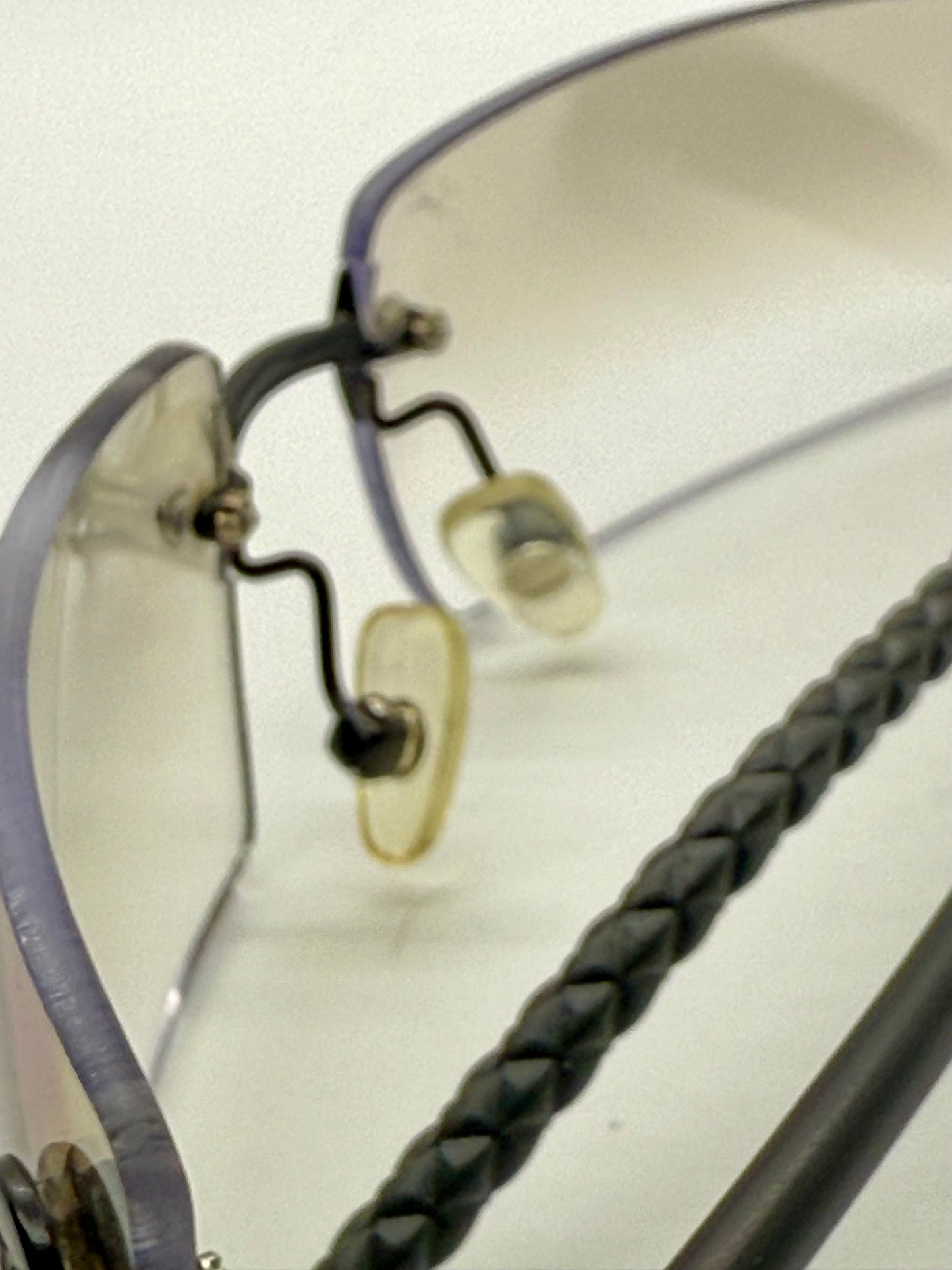 Chanel 4047 C.170/8G Y2K Vintage Sunglasses-Unworn All Original-Rimless-62mm