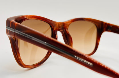 Vintage Ermenegildo Zegna Sz 3587 Havana Gradient Sunglasses – Nos