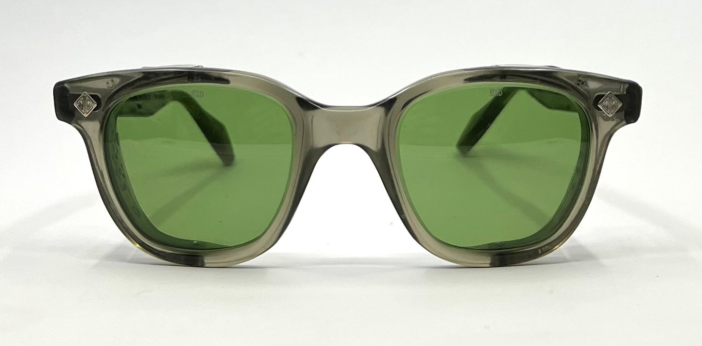 Bouton U-Fit-6 Z87 Safety Glasses USA-Original Green Mineral Glass Lenses-Vintage 1950s