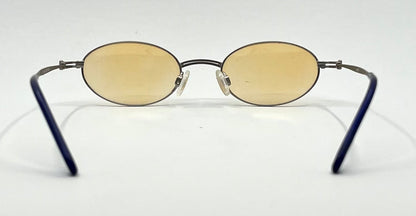 EN.JOY E1715 B135 Vintage Oval Sunglasses w/New Amber Tinted Custom Lenses