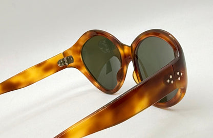 Enny Paris Vintage Mid-Centuryvfrench Sunglasses – Berko’S Custom Green Lenses