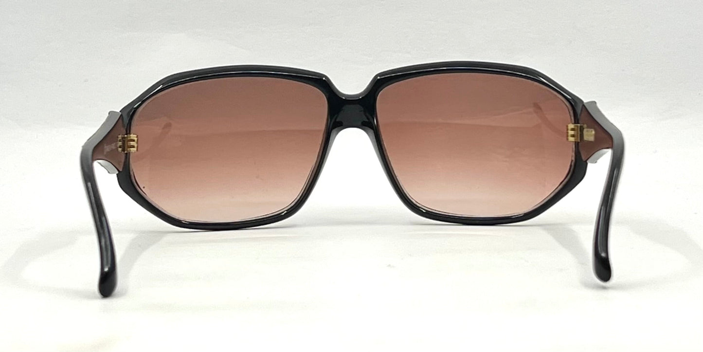 Jacques Fath 872-O Vintage Sunglasses-Exotic Snake Skin Temple-Unworn