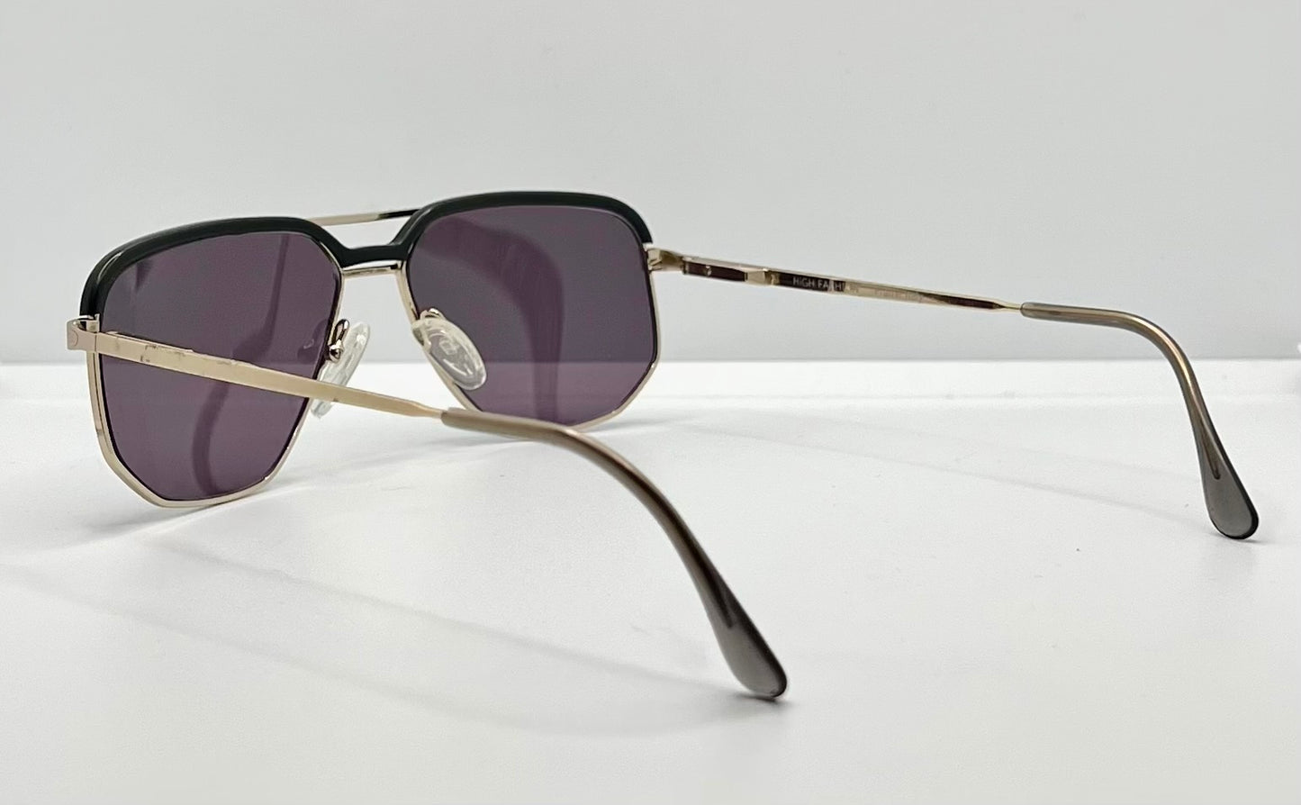 High Fashion Mod. 1729 – Italian Metal Vintage Aviator W|New, Custom Violet Grey Lenses