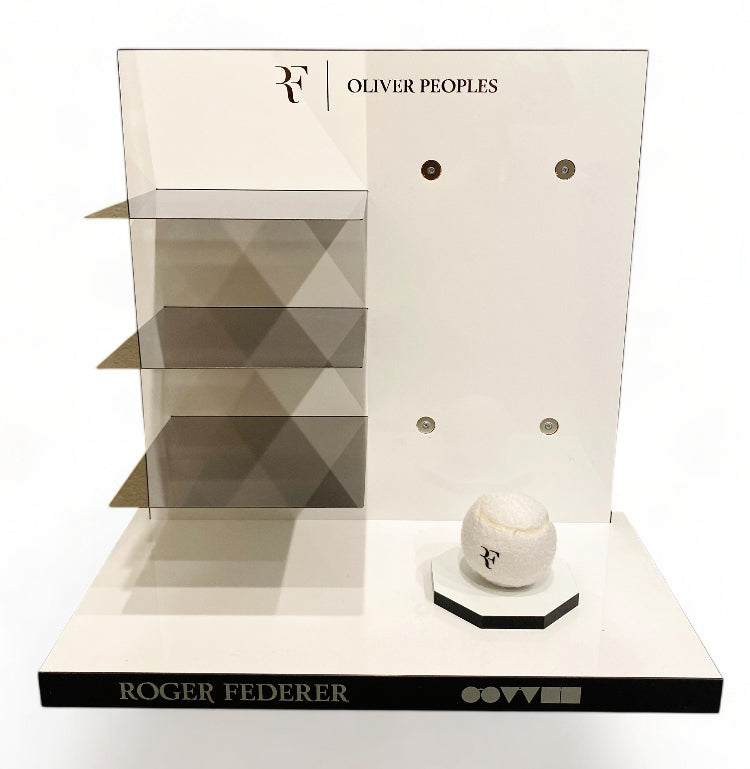 Roger Federer x Oliver Peoples Countertop Retail Display – New in Box