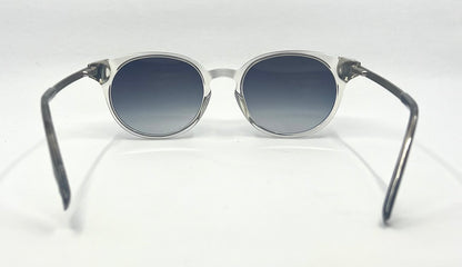 Coco and Breezy CB Inspire 103 Clear Round Sunglasses Grey Gradient Lenses 53-17