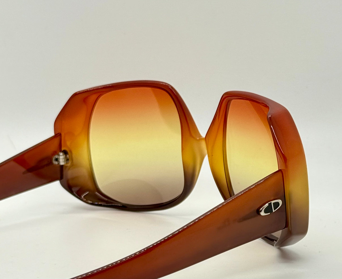 Christian Dior DO4 1970s Oversized Sunglasses w/New Tri-Gradient Tinted Lenses