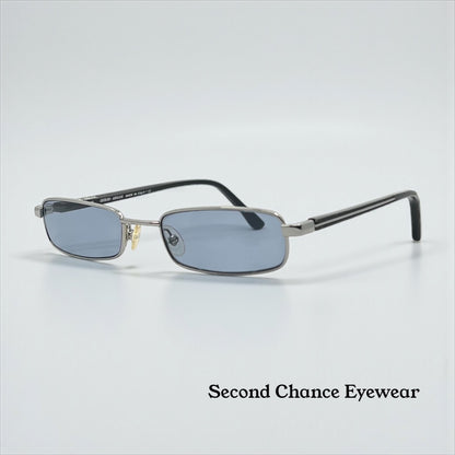 Giorgio Armani GA272 HT5 Y2K Vintage Sunglasses-New Blue-Grey Custom Lenses
