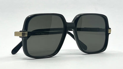 Sergio Valente Vintage Vintage Sunglasses-Black/Gold Deadstock-56mm