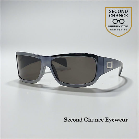 EXTE EX58710-Y2K Vintage Oversized Black Sunglasses 61mm-Italy