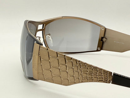 Jean Paul Gaultier Sjp 103 Col R80X-Y2K Deadstock Shield Sunglasses-Full Kit Italy