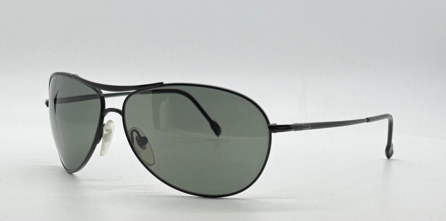 Persol 2256-S 594|58 Vintage Black Aviators W| Polarized Lenses-Deadstock