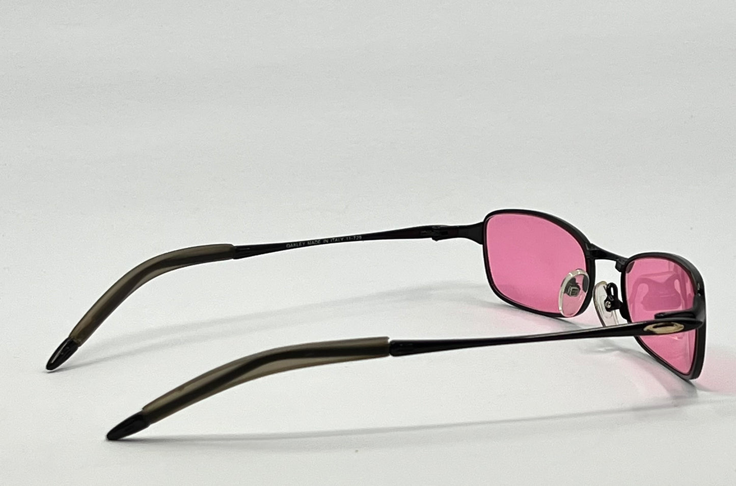 Oakley Straight Line 2.0 11-729 Vintage Sunglasses W|New Solid Pink Custom Tined Lenses-Nos|Unworn